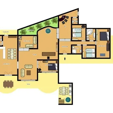 Puerto Del Carmen Sleeps 9 With Pool&wifi Villa